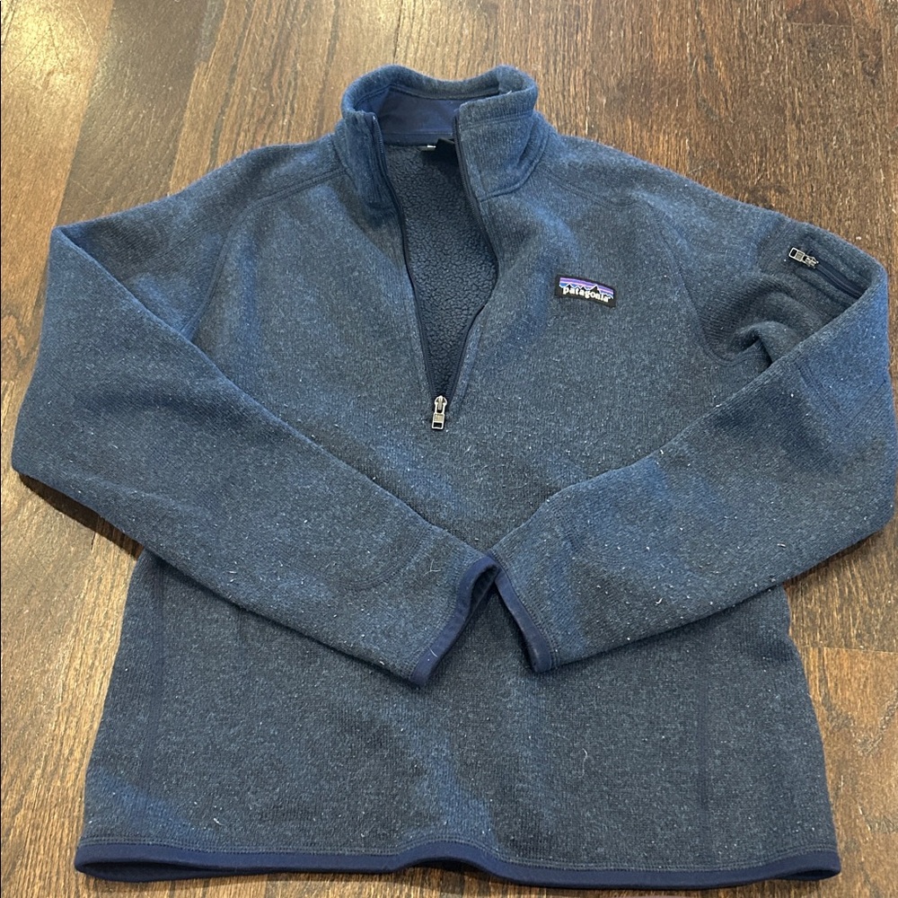 Patagonia women’s Blue Zip-Up Sweater